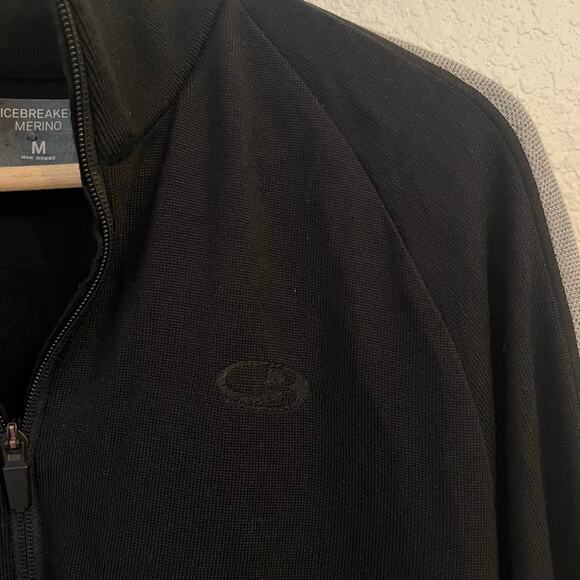 Icebreaker Quarter Zip Pullover Mens M Merino Wool Sweater Baselayer Outdoor Ski - Picture 6 of 13
